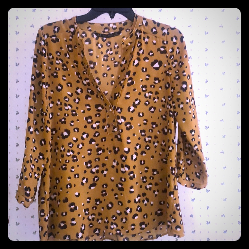 Zara printed blouse